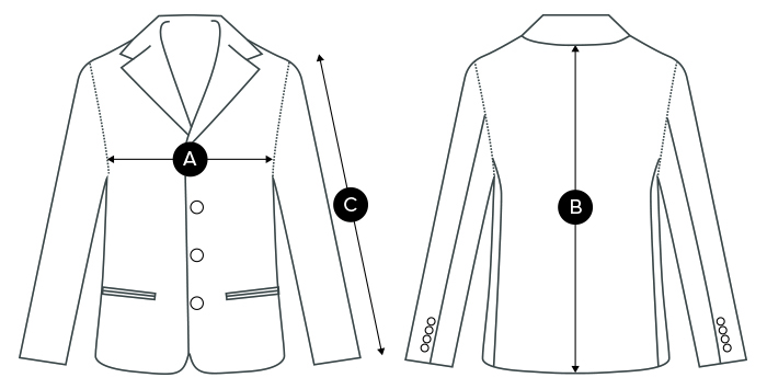 Blazer Jacket Size Guide