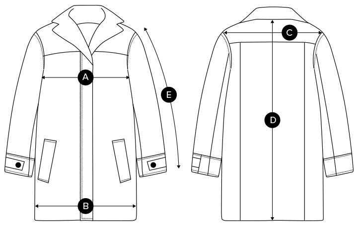 Max Duffle Coat Sizing Guide