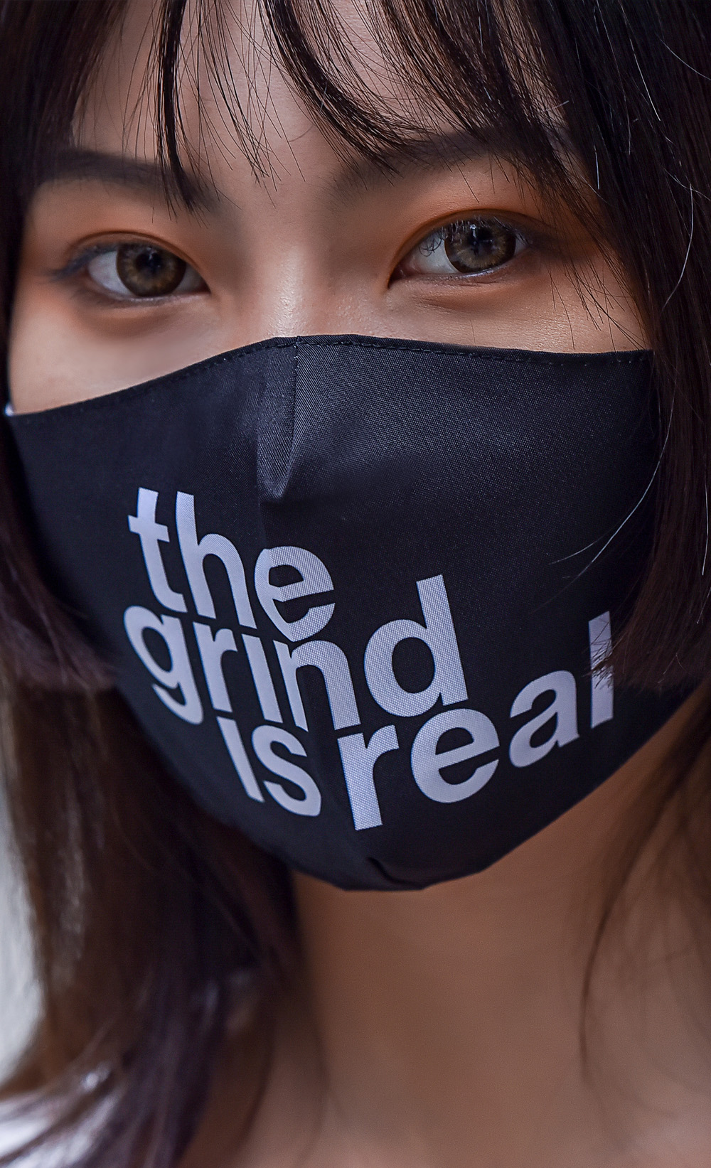 The Grind Is Real Face Mask - Insert Coin Clothing